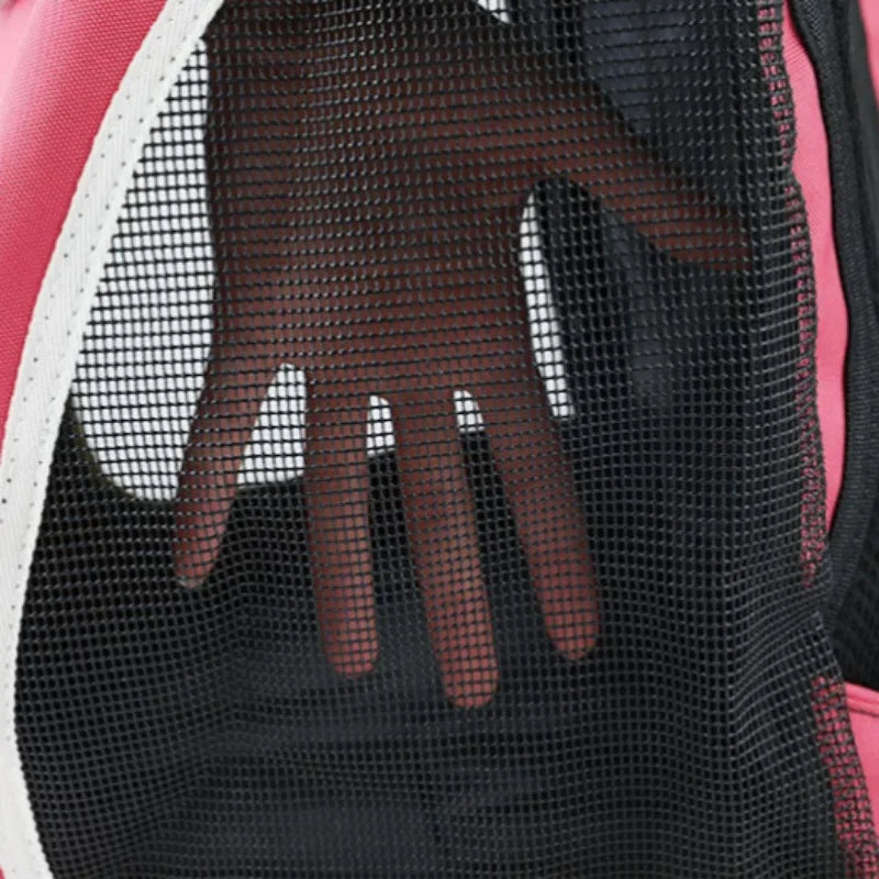 Portable Breathable Dog & Cat Carrier Backpack – Travel Pet Bag with Mesh Window and Adjustable Straps
