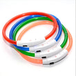 USB Rechargeable LED Luminous Dog Collar – Safety Glowing Night Collar with 3 Light Modes