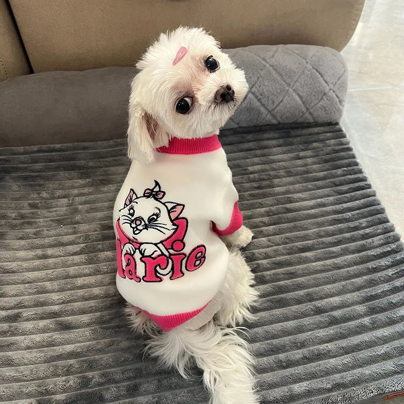 Kawaii Marie Cat | Dog & Cat Sweater Costume | Winter Warm Pet Clothes | Pullover Mascotas Clothing | Gatos Products for Animals