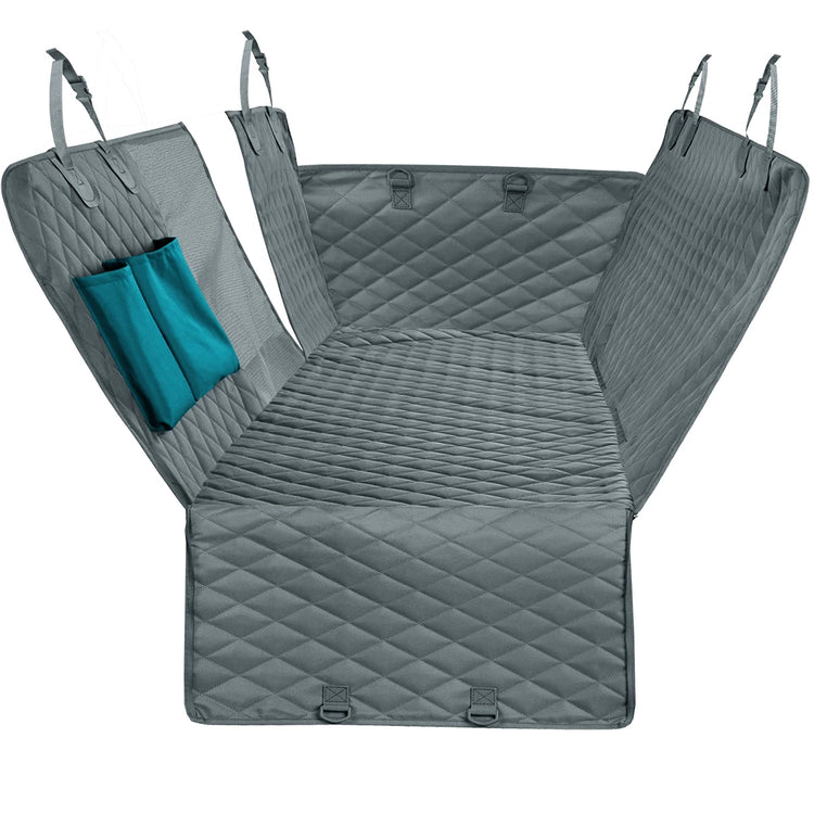 Waterproof Dog Car Seat Cover – Rear Back Hammock Protector with Mesh Window & Safety Belt for Large Dogs, SUVs & Trucks
