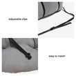 Large Dog Car Seat Carrier – Foldable Pet Travel Bed with Safety Straps & Washable Cover