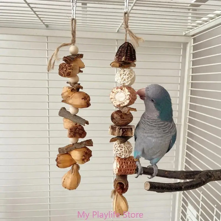 Colorful Block Bird Toy | Beak Grinding Toy | Parrot Chew Toy | Promotes Beak Health | Bird Training & Entertainment