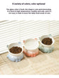 Cat Bowl Ceramic | High Foot | Diagonal Mouth | Neck Protection | Large Diameter Cat Food Bowl | Drinking Bowl | Anti-Overturning Design | Cat Food Bowl