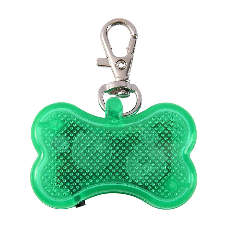 LED Luminous Dog Tag Pendant – Glow in the Dark Safety Collar Accessory for Dogs and Cats