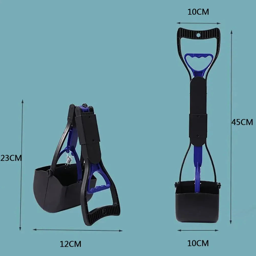 Pet Pooper Scooper with Long Handle – Portable Waste Picker for Dogs and Cats