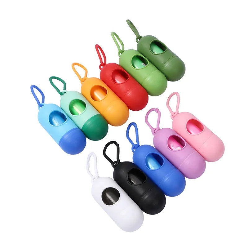 Dog Poop Bags with Dispenser and Leash Clip – Mildly Scented Waste Bags for Easy Cleanup