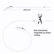 LED Luminous Dog Collar Light Rechargeable Flashing Safety Collar for Nighttime Walking