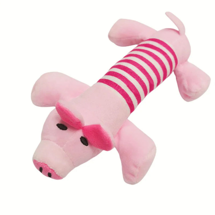 Plush Squeaky Animal Dog Toy – Durable Fleece Chew Toy for Dogs & Cats