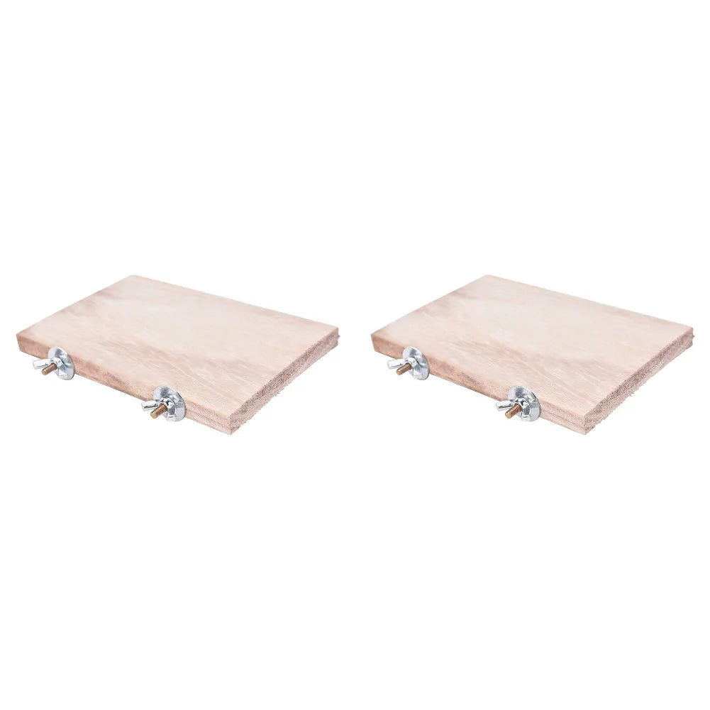Pet Wood Jumping Platform | Bird Toys for Parrots, Hamsters, Gerbils, Mice | Cage Perches & Springboard Paw Grinding Rack