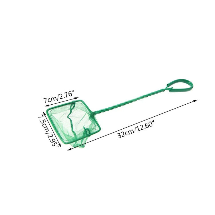 2025 New Aquarium Fish Net 3"  Fine Mesh Skimmer Filter for Small Fish Tank Catch Net with Comfortable Handle