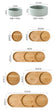 Cat Bowl | Cat Food Bowl | Ceramic Pet Food & Water Feeder | For Small & Medium-Sized Dogs | Spine Protection | Rollover Prevention