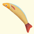 Cat Toy | Saury Fish Plush | Crinkle Sound | Catnip Kicker Toy | Interactive Teeth Grinding | Kitten Chew Toy | Pet Play Supply
