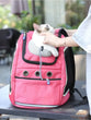 Portable Breathable Dog & Cat Carrier Backpack – Travel Pet Bag with Mesh Window and Adjustable Straps