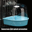 Hanging Bird Bath Box | Parakeet Shower Cage Bath | Bird Bathtub for Canary, Cockatiel, Budgerigar, Small Parrots