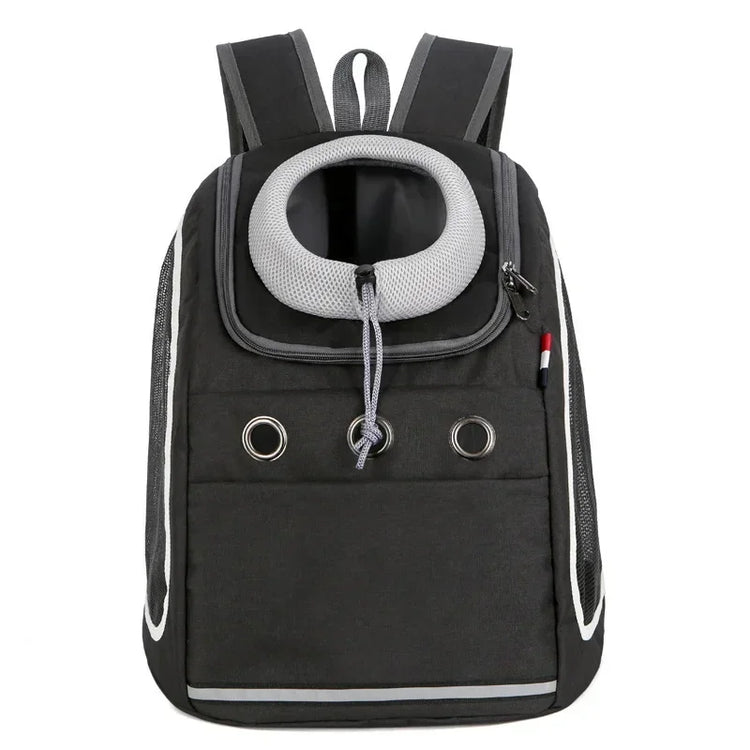 Portable Breathable Dog & Cat Carrier Backpack – Travel Pet Bag with Mesh Window and Adjustable Straps