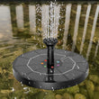2.2W Solar Bird Bath Fountain | Floating Water Pump with LED Light & 6 Spray Nozzles for Birdbaths, Ponds, and Outdoor Water Features