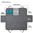 Waterproof Dog Car Seat Cover – Rear Back Hammock Protector with Mesh Window & Safety Belt for Large Dogs, SUVs & Trucks