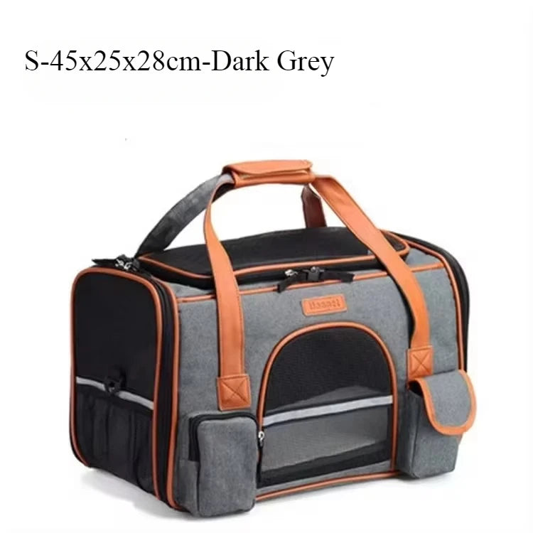 Crossbody Dog Bag – Pet Backpack | Multipurpose Solid Color Shoulder Carrier - Cats/Dogs | Breathable, Portable & Travel-Friendly