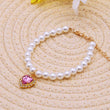 New Cat Collar Decoration | Cute Exquisite Neck Accessory | Adjustable Kitten Necklace | Summer Style | High Simulation Pearls | Pet Supplies