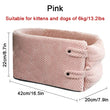 Central Console Dog Car Seat Bed – Portable Pet Carrier for Small Dogs & Cats, Travel Safety Seat