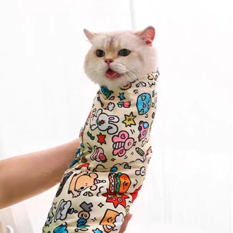 Cat Grooming Wrap | Self-Adhesive,Anti-Bite, Anti-Scratch, Anti-Escape Restraint | Nail Clipping & Multi-Functional Pet Care Tool