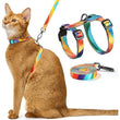 Cat Carrier – Lightweight & Escape-Proof | Adjustable Soft Harness & Leash Set for Walking & Travel | Secure & Breathable Kitten Harness