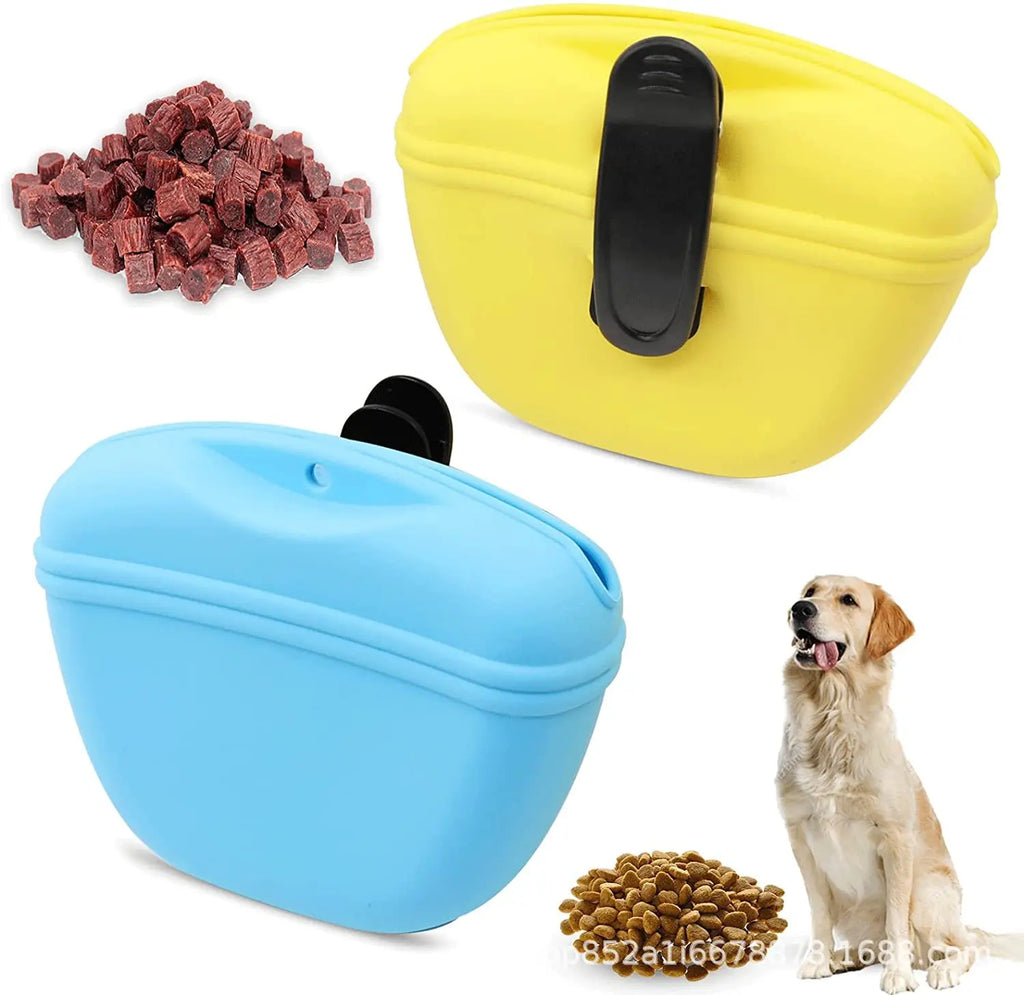 Silicone Dog Training Treat Bag – Magnetic Closure, Clip-On Design, Easy Access
