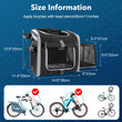 Multifunctional Soft-Sided Dog Bike Basket – Expandable Pet Carrier Backpack with 4 Open Doors