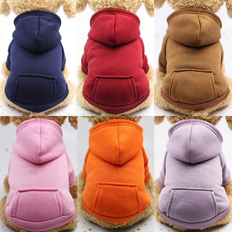 Warm Cotton Hoodie for Cats & Small Dogs | Cozy Pet Coat | Autumn/Winter with Cute Design