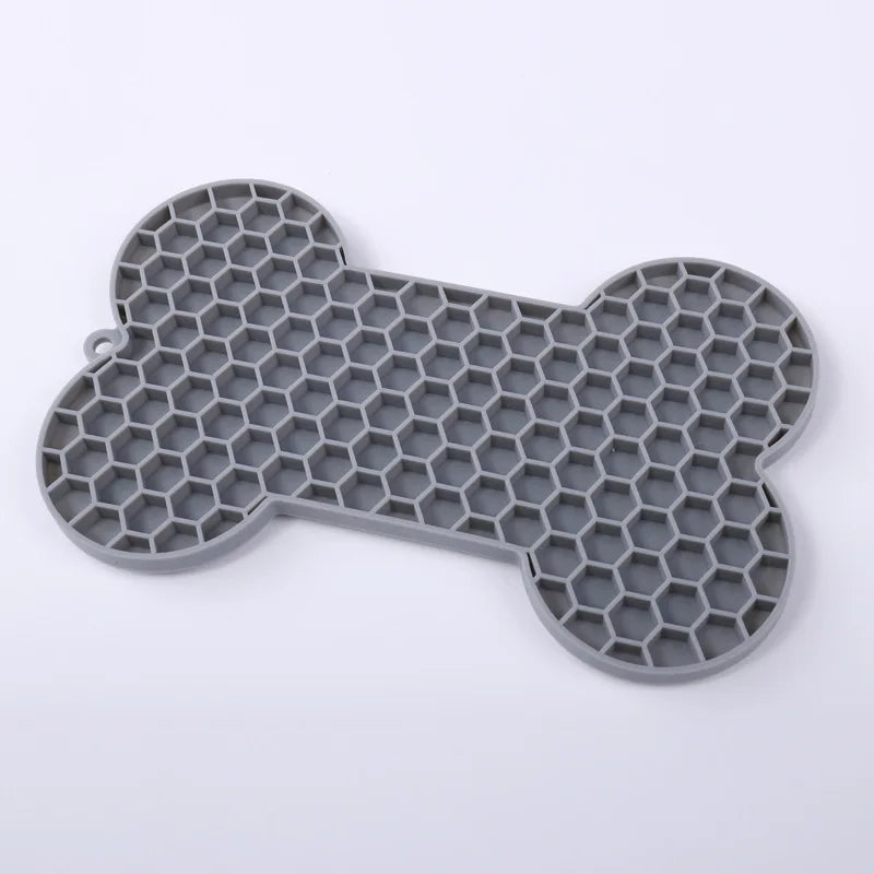 Silicone Pet Licking Mat for Cats/Dogs | Anti-Choking Slow Food Bowl | Bath Distraction Plate | Pet Supplies Cutlery