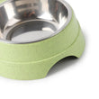 Double Pet Bowl for Small Dogs & Cats – Stainless Steel Food and Water Feeder with Non-Slip Base