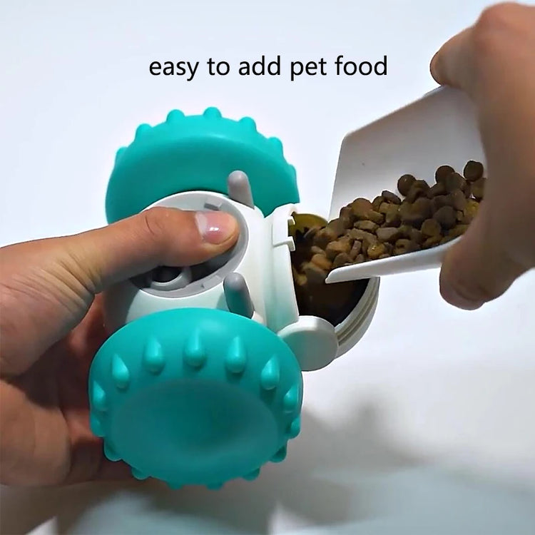 Interactive Tumbler Dog Food Dispenser – Slow Feeder Puzzle Toy for Dogs & Cats