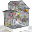 5 Piece Bird Shredding Toys | Wooden Blocks | Colorful Parrot Chewing - Foraging Hanging Toy for Parakeets/Love Birds/Budgies
