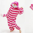 Cheshire Cat Flannel Pajamas for Women | One-Piece Cotton Sleepwear | Autumn/Winter Home Wear