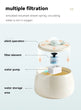 1.3L Ceramic Cat Water Fountain | USB Rechargeable Pet Water Dispenser | Automatic Circulating Filter for Cats & Small Dogs