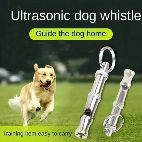 Adjustable Stainless Steel Dog Training Whistle – Stop Barking & Control Aid