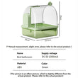 Smart Sensor Bird Bathtub – Automatic Electric Hanging Shower Box | Clear Parrot Bath with Hooks