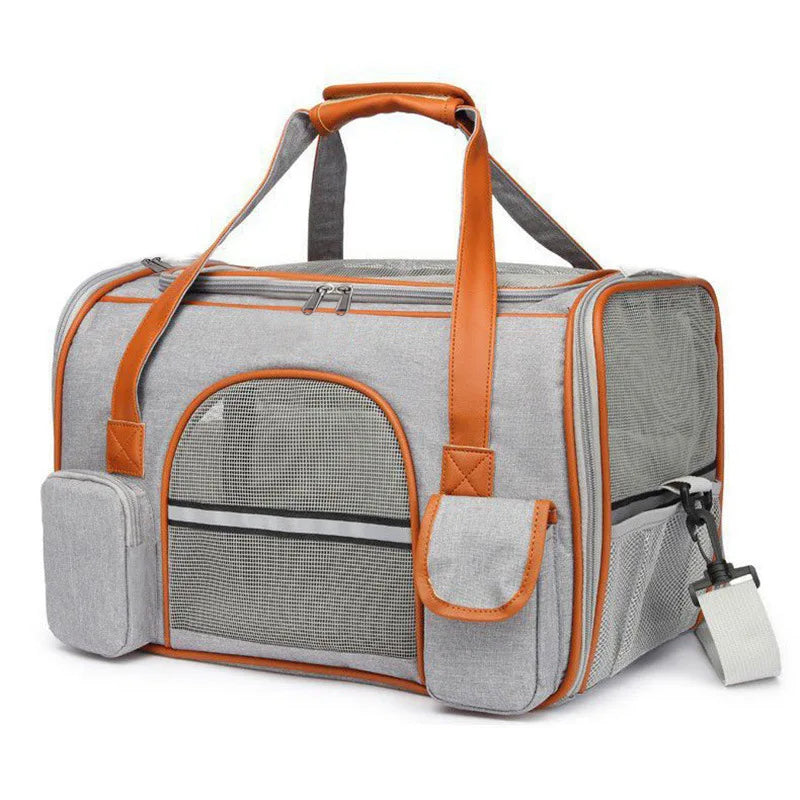 Crossbody Dog Bag – Pet Backpack | Multipurpose Solid Color Shoulder Carrier - Cats/Dogs | Breathable, Portable & Travel-Friendly