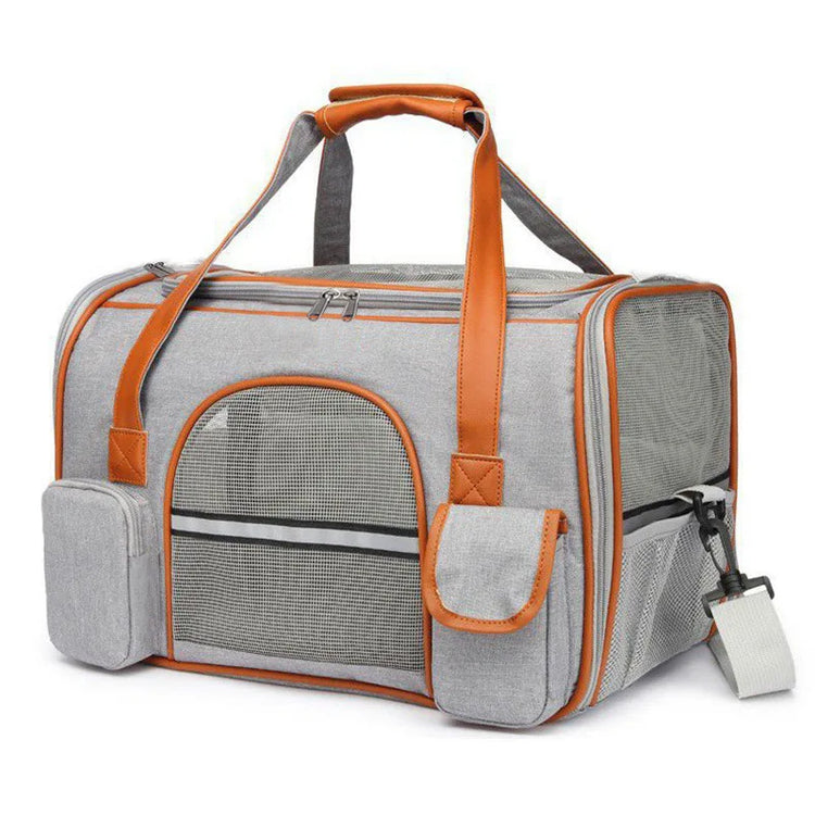 Crossbody Dog Bag – Pet Backpack | Multipurpose Solid Color Shoulder Carrier - Cats/Dogs | Breathable, Portable & Travel-Friendly