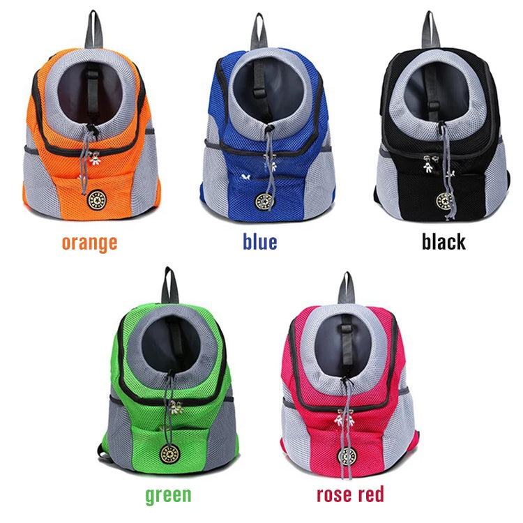 Breathable Dog Carrier Backpack – Travel Pet Bag for Small to Medium Dogs and Cats