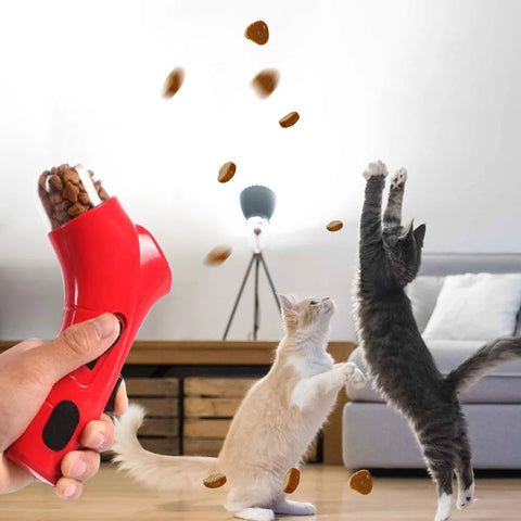 Dog Food Training Equipment  Portable Interactive Treat Pet Food Dispenser Launcher Gun Pet Snack Feeder Tool Pets Supplies