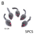 5PCS Plush Simulation Mouse Cat Toys | Pet Teasing Interactive Toys | Colorful Cat Fun Mouse Toys | Gifts | Pet Supplies