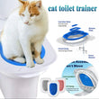 Pet Cat/Dog Toilet Training Kit | Reusable Removable Sand Tray Toilet Trainer for Cleaning & Training