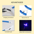 USB Rechargeable LED Luminous Dog Collar – Safety Glowing Night Collar with 3 Light Modes