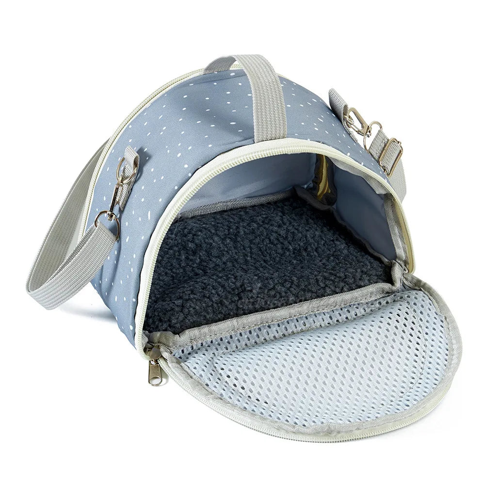 Portable Breathable Small Pet Carrier Bag – Travel Backpack for Hamsters, Guinea Pigs, Rabbits, Reptiles, and More