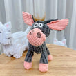 Dog Chew Toy – Donkey Shape Interactive Plush with Squeaker & Molar Training