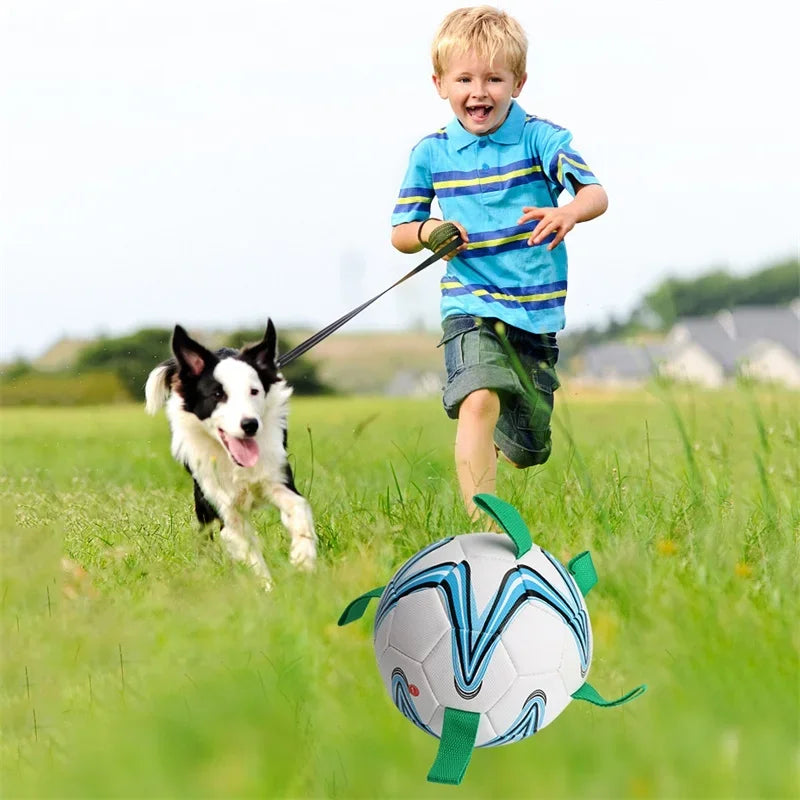Ball Toys Dog Soccer Ball Interactive Tug Water Toy For Small Medium Dog For Puppy Large Dogs Outdoor Training Pet Bite Chew