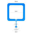 Aquarium Feeding Ring Floating Food Tray with Suction Cup – Square Fish Feeder (Black & Blue)