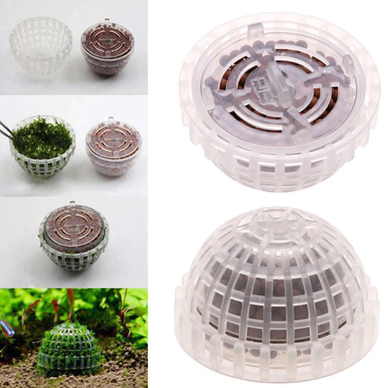 Aquarium Moss Ball Filter – Aquatic Plant Holder and Water Purifier for Fish Tanks and Shrimp Cylinders