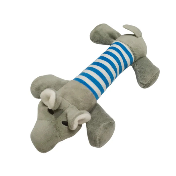 Plush Squeaky Animal Dog Toy – Durable Fleece Chew Toy for Dogs & Cats